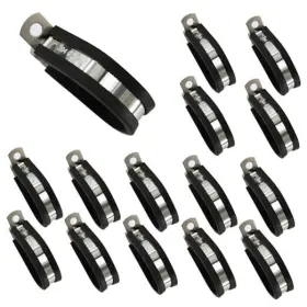 Adyoney Rtcc50104 15pcs R Type Cable Clamps 304 Stainless Steel Pipe Clamp - 1-1/2 Inch 38mm