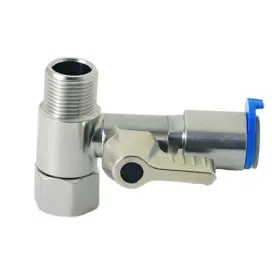 Airun Company Bdv-002 Stainless Steel Water Supply Adapter 3/8 Inch X3/8 3/8three-way Ball Valve