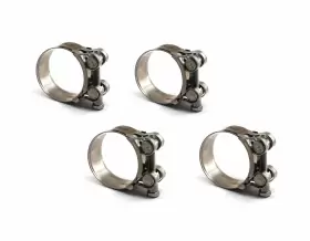 Annakideya Kg-48-4 304 Stainless Steel Pack Of 4 Pcs Hose Clamp Worm Gear Clip Pipe Size R