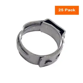 Apollo 313087292276 1/2 Inch Stainless Steel Pex-b Barb Pinch Clamp 25-pack