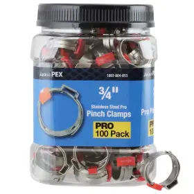 Apollo 711181269505 3/4 Inch Stainless Steel Pex-b Barb Pro Pinch Clamp Pack 100-pack