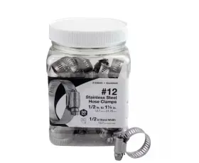 Apollo Idl0430jr 1/2 Inch To 1-1/4 Stainless Steel Hose Clamp Jar - No. 12 30-pack