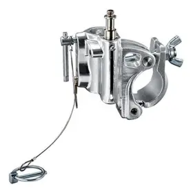 Avenger Aec345 C345 Barrel Clamp With 5/8 Inch Spigot / 1-1/8 Receiver And Wingnut Silver