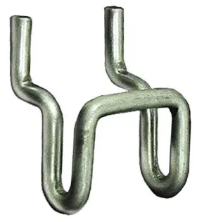 Azar 700020 Metal U-hook For Pegboard/slatwall 20 Count