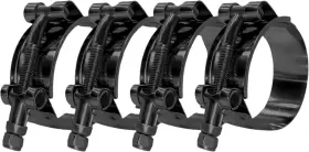Botten T-003bk-1-32-37 4 Pack 1 Inch Stainless Steel T-bolt Hose Clamps - Clamp Range 32-37mm For