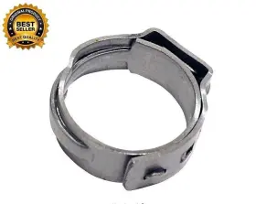 Branded 445019934985 1/2 Inch Stainless Steel Pex-b Barb Pinch Clamp 25-pk Free Shipping