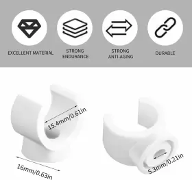 538115 PIPE Pex Clips Hangers Clamps Holder Hook #3