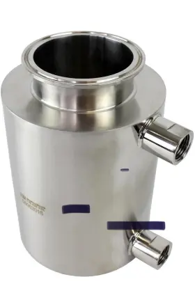Bvv 300x6fjc Fully Jacketed Containers Size 3 Inch Tri-clamp X 6 Deep Best Value Vacs Lab