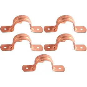Cash Acme Cps075z5 3/4 Inch Copper 2-hole Strap 5 Pack Pipe Support