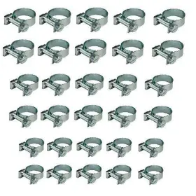 Cnw 705625284063 30pcs - 1/4 Inch 5/16 3/8 Fuel Injection Gas Line Hose Clamps Clip Pipe Clamp