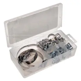 Dorman 49926 1/4 Inch To 2-3/4 Sae Silver Stainless Steel Hose Clamp Set