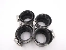 Eastman 43401 4 Pack 1-1/2 Inch No-hub Coupling With Stainless Steel Clamps