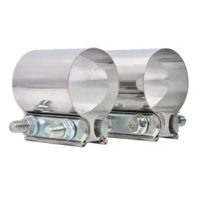 Emotor Industries 212-2 2.5 Inch Exhaust Clamps 2 1/2 Lap Joint Butt T304 Emotor Industries 212-2 2.5 Inch Exhaust Clamps 2 1/2 Lap Joint Butt T304