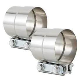 Emotor Industries 304695505544 2-1/2 Inch Exhaust Clamp Lap Joint Band Stainless Steel For 2.5 Emotor Industries 304695505544 2-1/2 Inch Exhaust Clamp Lap Joint Band Stainless Steel For 2.5