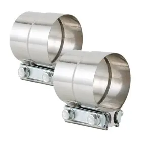 Emotor Industries 304695505551 3 Inch Exhaust Clamp Lap Joint Band Stainless Steel For Clamping