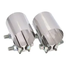 Emotor Industries 304695505599 Exhaust Clamps 2 Inch Lap Joint Butt T304 Stainless Steel Emotor Industries 304695505599 Exhaust Clamps 2 Inch Lap Joint Butt T304 Stainless Steel
