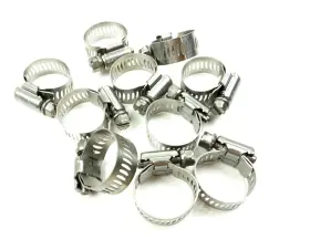 Everbilt 012949006654 Sae Size 6 Stainless Steel Hose Clamps 3/8 Inch To 7/8 Pack Of 10 602 044