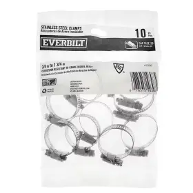 Everbilt 445025751729 Hose Clamps Durable Stainless Steel 10 Pack 34in To 1-34in Plumbing Automotive Everbilt 445025751729 Hose Clamps Durable Stainless Steel 10 Pack 34in To 1-34in Plumbing Automotive