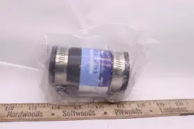 Everflow 4823 Flexible Coupling Fitting With Clamps Rubber And Stainless Steel 1 1/4-in
