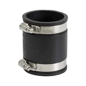 Everflow 6i47 Supply Giant Flexible Pvc Coupling With Stainless Steel 2 Inch Black