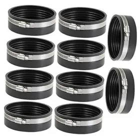 Everflow 804595278000 Supply Giant 3982x10 Flexible Pvc Pipe Cap With Stainless Steel Clamps 6 Inch