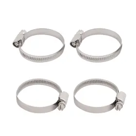 Fixinairp 619668258076 32mm To 50mm Dia Tube Clamp Hoop Adjustable Stainless Steel 10 Pcs