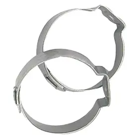 Fragola Performance Systems 999154 1/4 Inch Sae Silver Stainless Steel Single Push Lock Pinch Clamps
