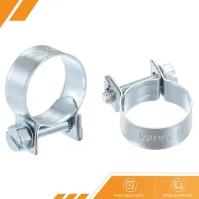 Gryfton 601968565015 10pcs - 18-20mm Mini Fuel Injection Hose Clamp Zinc Plated Steel Line