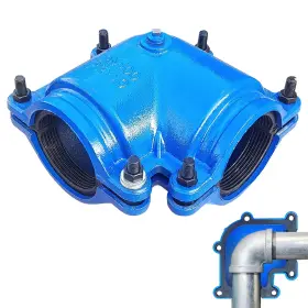 Gyygry 90-s-dn100 Pipe Repair Clamp For 4 Inch Dn100-90 -short Radius Blue Gyygry 90-s-dn100 Pipe Repair Clamp For 4 Inch Dn100-90 -short Radius Blue