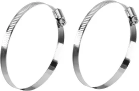 Harapu 313086832886 5 Inch Duct Clamp Stainless Steel Large Hose Adjustable Diameter 110-130m