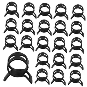 Harskiyer Zq231223-969 60pcs 3/8 Inch Spring Band Type Action Hose Clamp 10mm Black