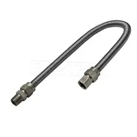 Highcraft 854263024903 Gas Connector With Fittings 36 Inch 1/2 Fip X Mip