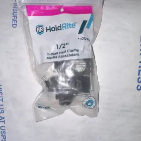 Holdrite 301290 1/2 Inch S-nail Half Clamp 10-pack Pex Copper Cpvc Theft Protection