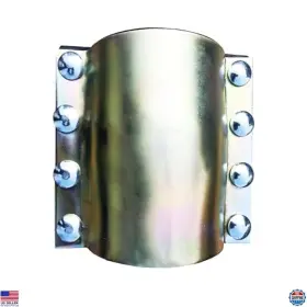 Husky B0cz3vg89p Water Pipe Repair Clamp For 3 Inch Pipes Leak Sealer Pe Ppr Steel Iron