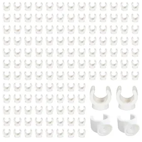 Hyuetrsa Hyuetrsa0312-07 150 Pcs Pipe Hangers Clamps 1/2 Inch Pex Clips U Hook Plastic 16