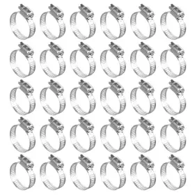 Imsiboc Hg-304 30pcs 304 Stainless Steel Hose Clamp 3/4ftft - 1-1/4ftft 18-32mm Adjustable