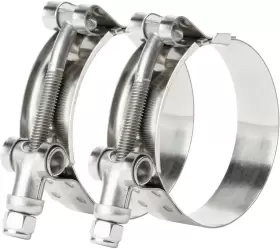 Ispinner T-bolt-1.5 2 Pack 1.5 Inch Stainless Steel T-bolt Hose Clamps Clamp Range 44-50m