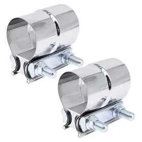 Jifeng 768476841328 Exhaust Pipe Clamp 3.0 Inch Butt Joint For 3 Id In - 2 Pcs