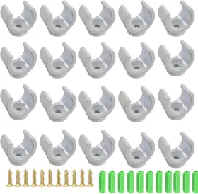 Jikaihong 313116120136 20pcs Pex Pipe Support Hangers U-hook Holder Pvc Water Clamp