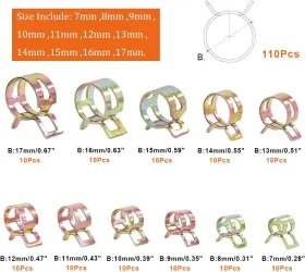 KSHC-110 KEADIC Spring Hose Clamp Vacuum #2