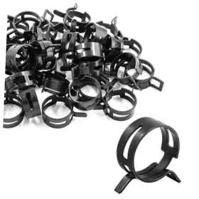 Kemcatui Ty20240929882 50pcs Spring Band Type Hose Clamps 5/8 Inch Manganese Steel 16mm