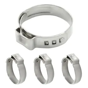 Lifcratms Lif20240930-987 Pack Pex Crimp Rings Stainless Steel Single Ear Hose Clamps 3/4 Inch 60