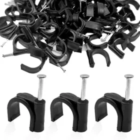 Louzago Lo-20240605-001 100 Pcs Pex Clamps 1/2 Inch Hangers Black Fittings Half 16mm