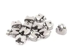 Luomorgo Sdfx148455216 1/16 Inch Wire Rope Cable Clip Clamp 304 Stainless Steel Saddle M2