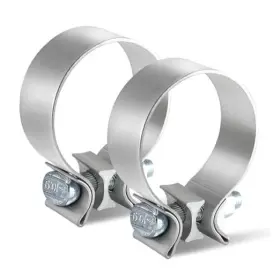 Lwnwpper Lw-nc-2.5 2.5 Inch Exhaust Clamp 2 Pcs Narrow Band Muffler Clamps For 2.5inch-2pcs Lwnwpper Lw-nc-2.5 2.5 Inch Exhaust Clamp 2 Pcs Narrow Band Muffler Clamps For 2.5inch-2pcs