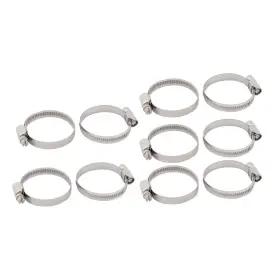Metallixity 672668835920 10 Pack 32mm To 50mm Dia Range Metal German Type Adjustable Hose Clamp Hoop