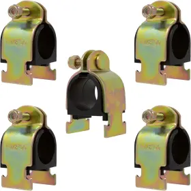 Metpure 850017170759 Cushion Strut Clamp 1 Inch Nom 1-1/8 Od For Mounting Copper Piping 5 Pack