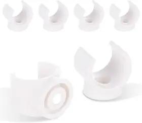 Muxhel Lwus-pipeclip-100pcs-231223fa 100 Pcs 3/4 Inch Pex Pipe Clips 20mm Diameter White Pvc Clamps U Hook