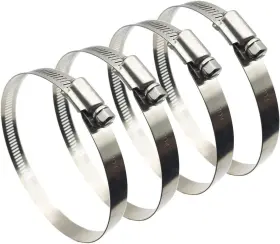 Nobrand Fbblkhclp6p5 3 Inch Adjustable 304 Stainless Steel Hose Clamp 65mm-89mm 4pcs