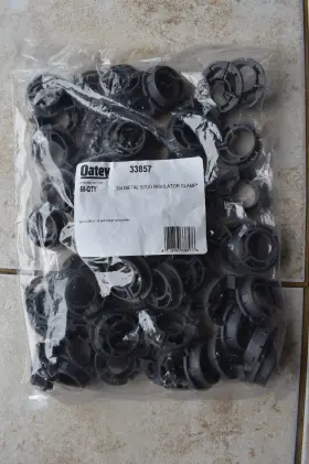 Oatey 038753338576 10 Bags New 33857 3/4 Inch Metal Stud Insulator Clamp 500 Qty Free Shipping Oatey 038753338576 10 Bags New 33857 3/4 Inch Metal Stud Insulator Clamp 500 Qty Free Shipping